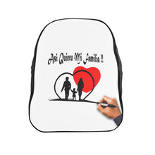School Backpack, "Asi Quiero Mi Familia Collection"